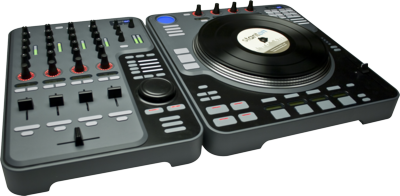 DJ Turntables and Mixer