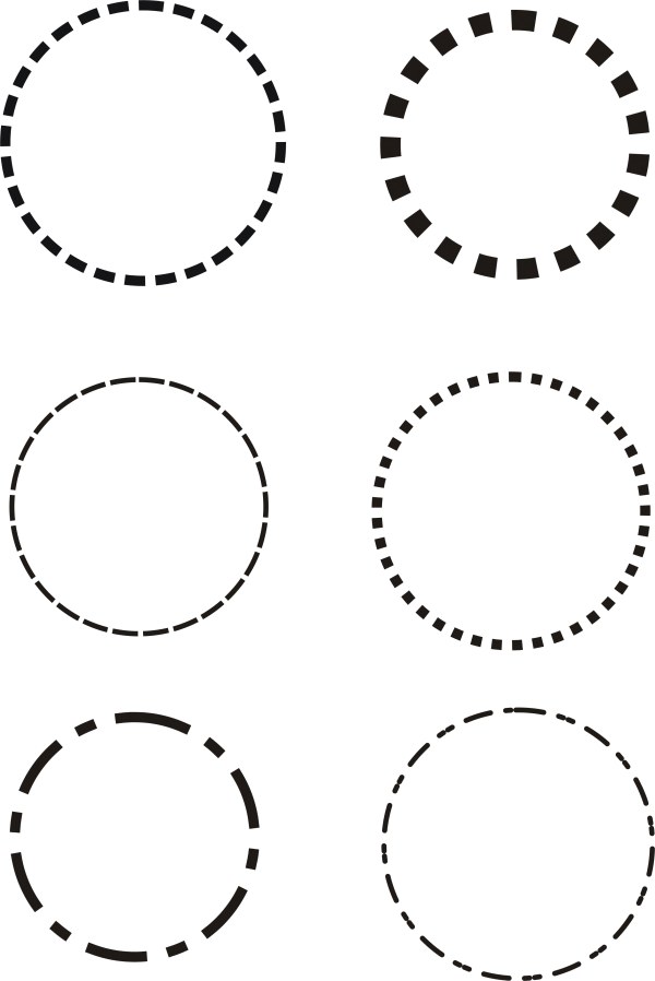 Dotted Line Circle Dotted Line Circle