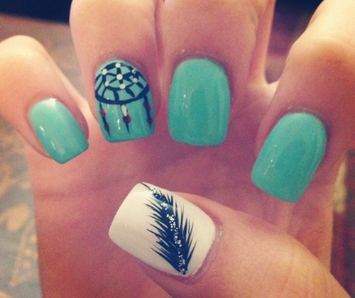 Dream Catcher Nail Design