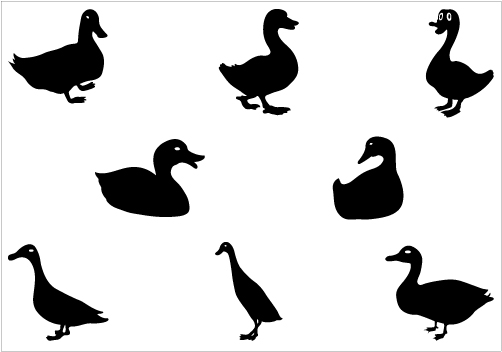 Duck Silhouette Clip Art