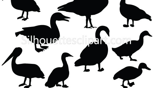 Duck Silhouette Clip Art