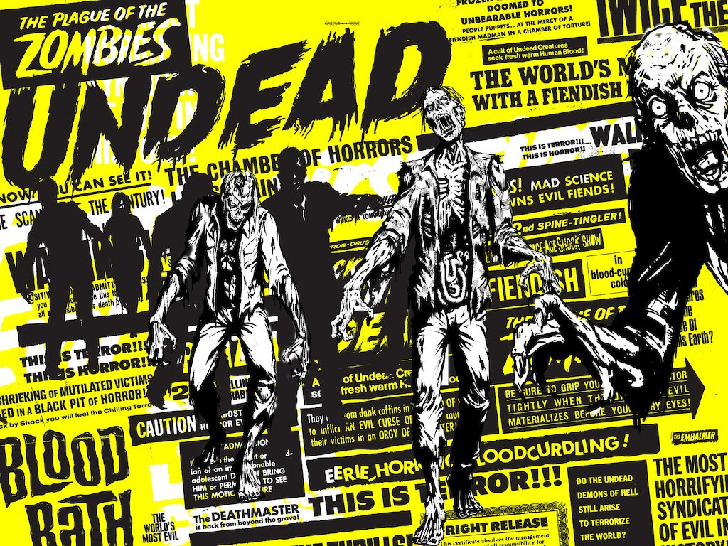 11 Zombie Word Font Images