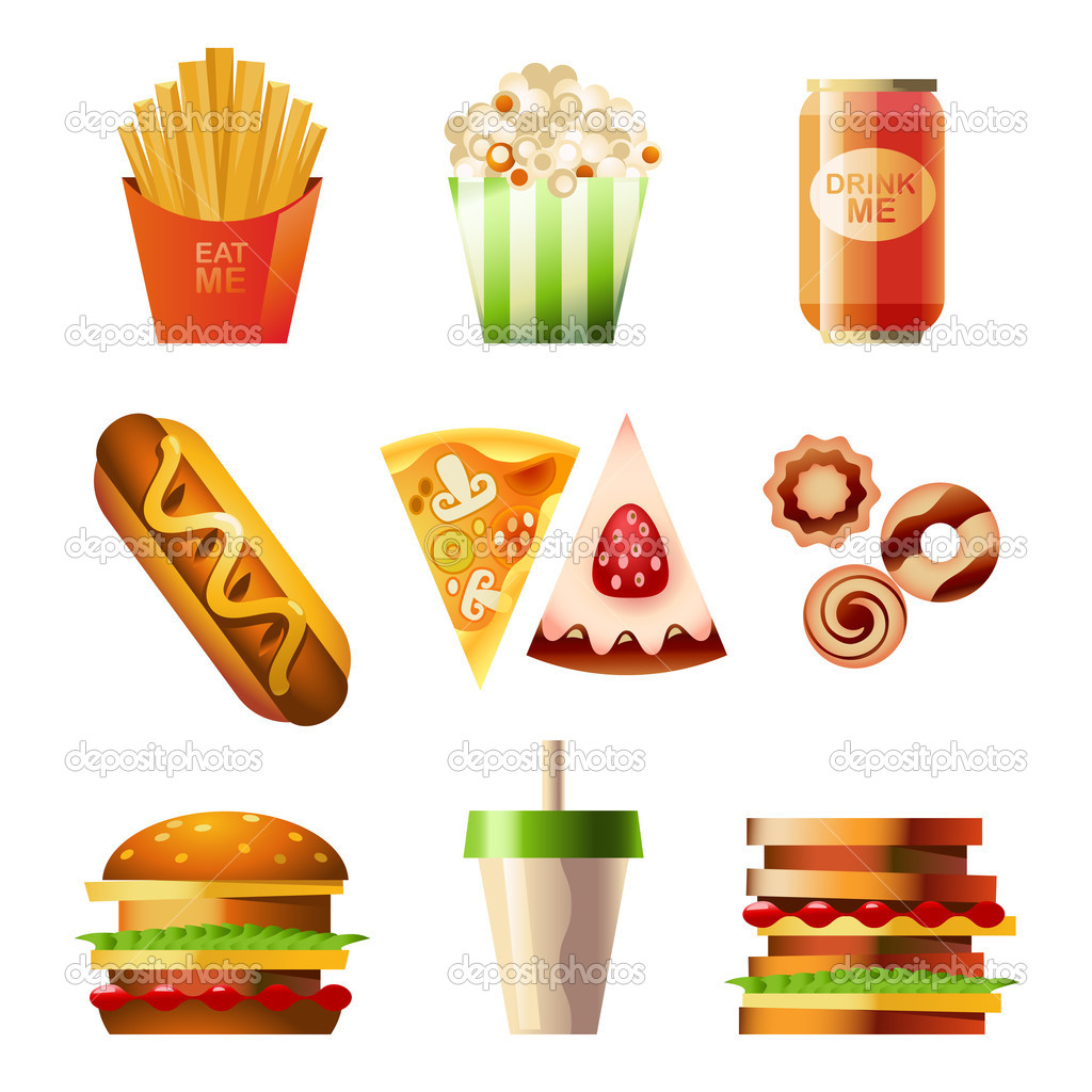 Fast Food Vector Stock Fast Food Vector Stock