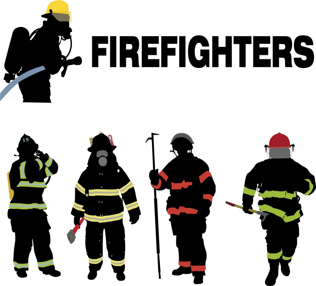 Firefighter Silhouette Vector