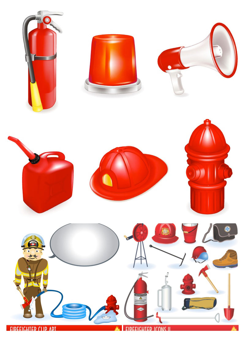 Firefighter Tools Clip Art