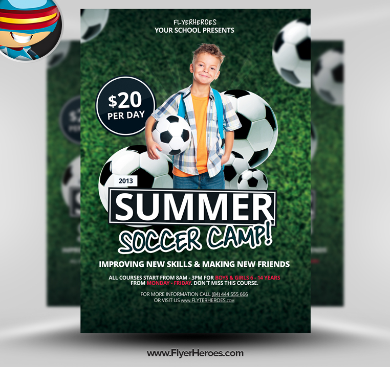 Flyer Templates Free Printable Soccer Camps