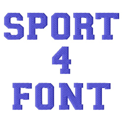 Font Sport Embroidery Design