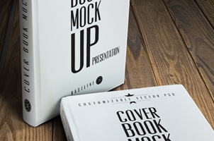 Free Book Cover Mockup Template PSD