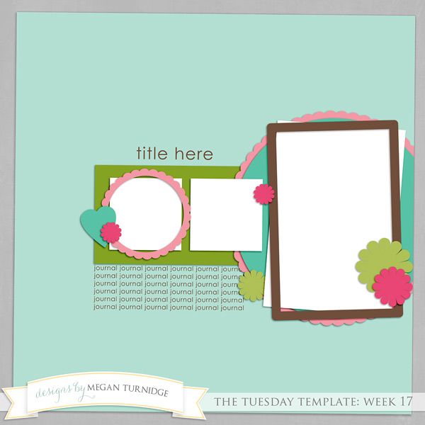 Free Digital Scrapbook Template