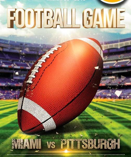 Free Football Flyer PSD Template