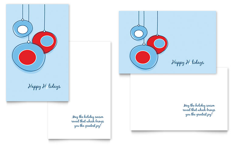 Free Holiday Card Templates for Word