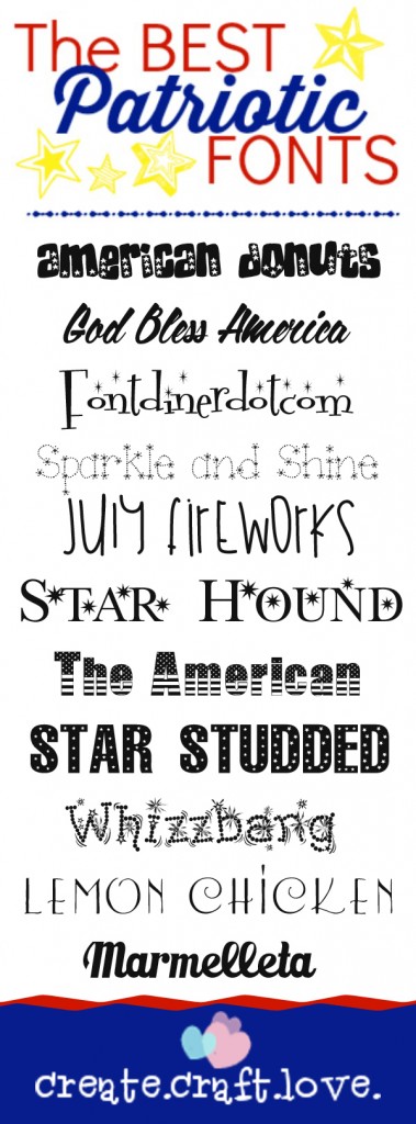 12 Best Free Fonts Patriotic Images