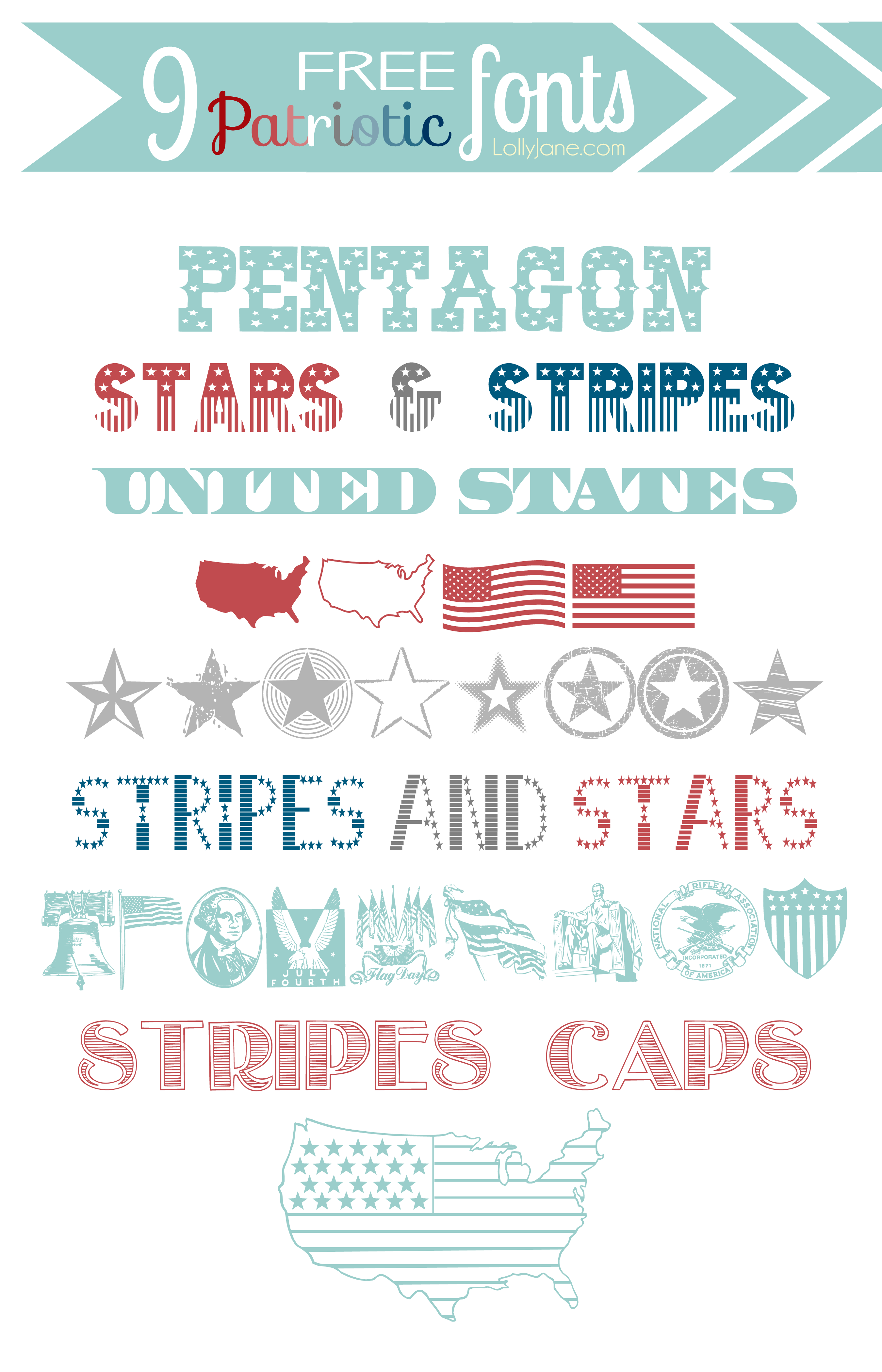 Free Patriotic Fonts