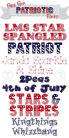 Free Patriotic Fonts