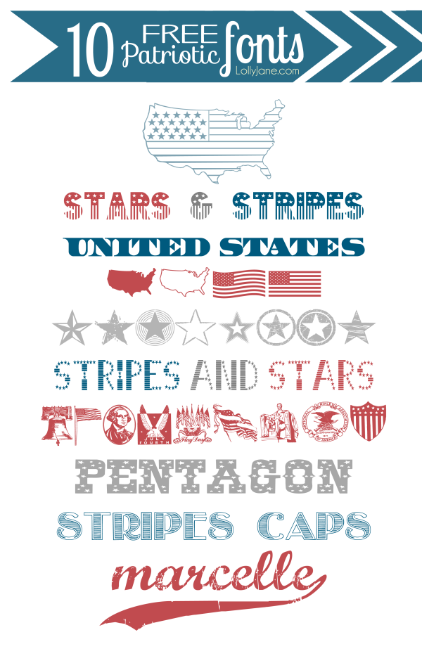 Free Patriotic Fonts