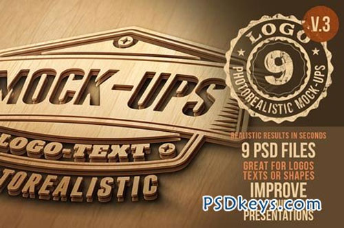 Free PSD Logo Mockup Templates