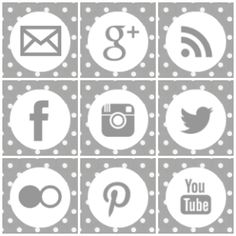 Free Social Media Icons Grey