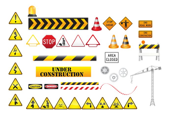 Free Under Construction Vector Pack