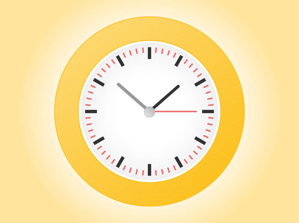 Free Vector Clock Face