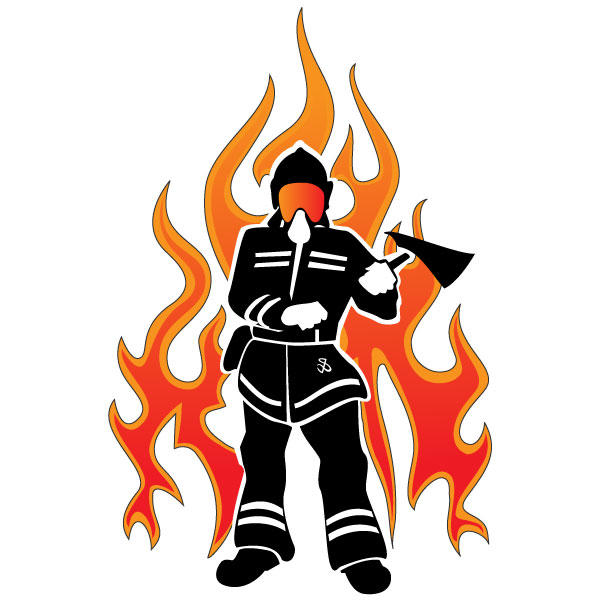 Free Vector Firefighter Clip Art