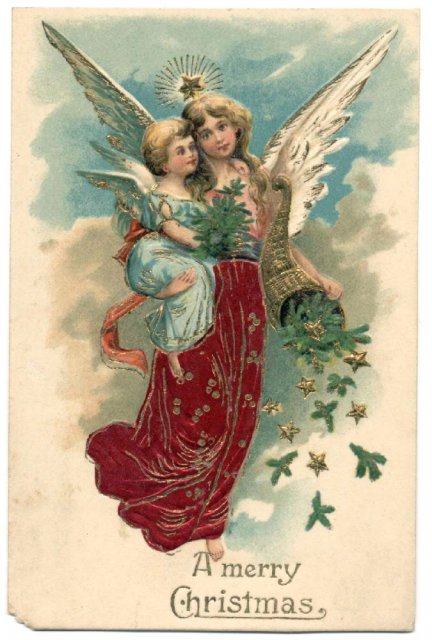 Free Vintage Angel Christmas Cards