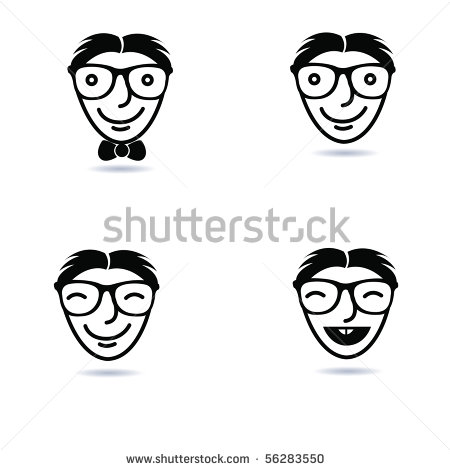 Geek Glasses Vector