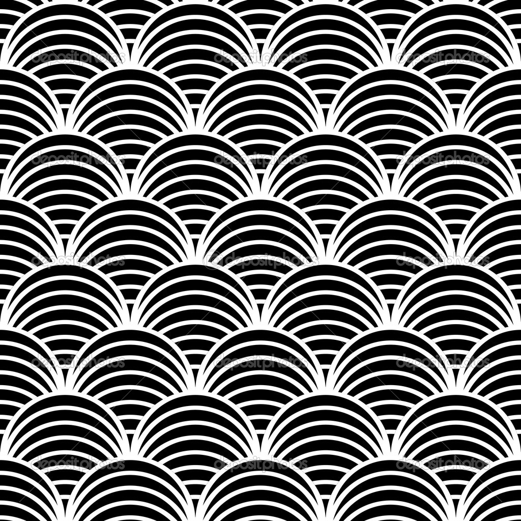 Geometric Fish Scale Pattern