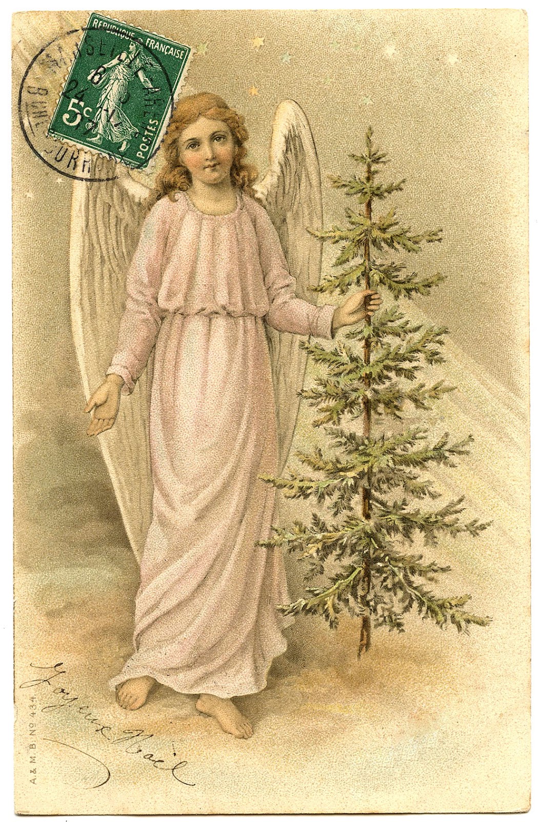 Graphics Fairy Vintage Christmas Angel