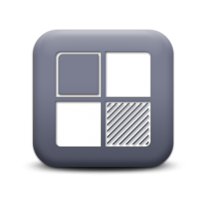 Gray Square Social Media Icons