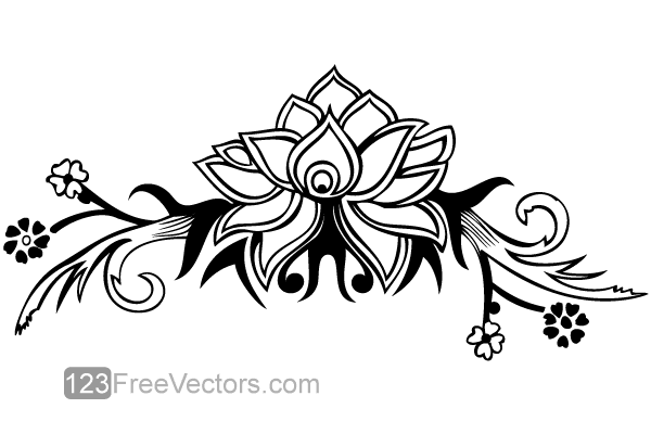 Hand Drawn Flower Designs Hand Drawn Flower Designs
