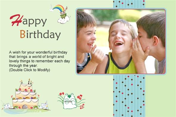 Happy Birthday Photoshop Template