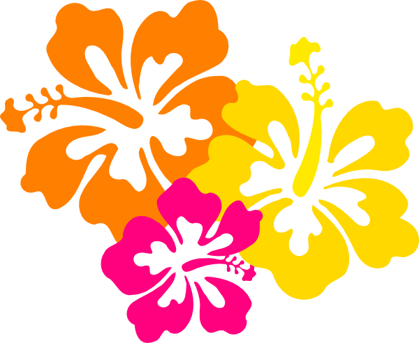 Hawaiian Hibiscus Flower Clip Art