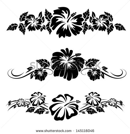 Hawaiian Hibiscus Flower Silhouette