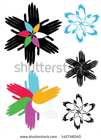 Healing Hands Vector