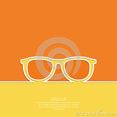 Hipster Nerd Glasses Background