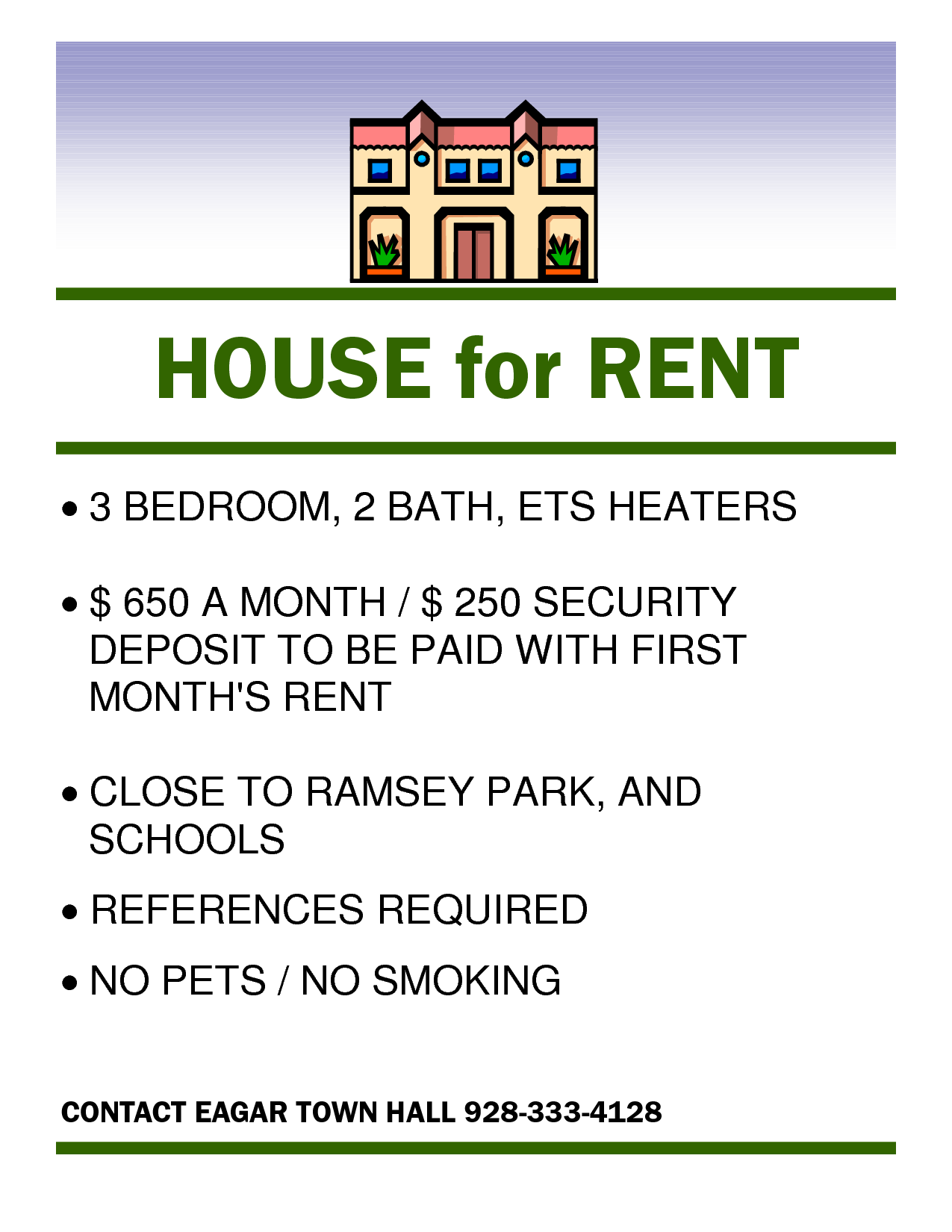 House for Rent Flyer Template House for Rent Flyer Template
