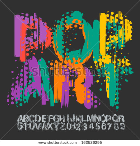 Illustration Pop Art Font