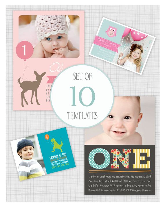 Kids Birthday Party Invitations Templates