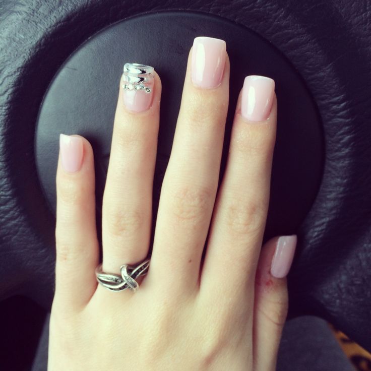 Light Pink Acrylic Nails