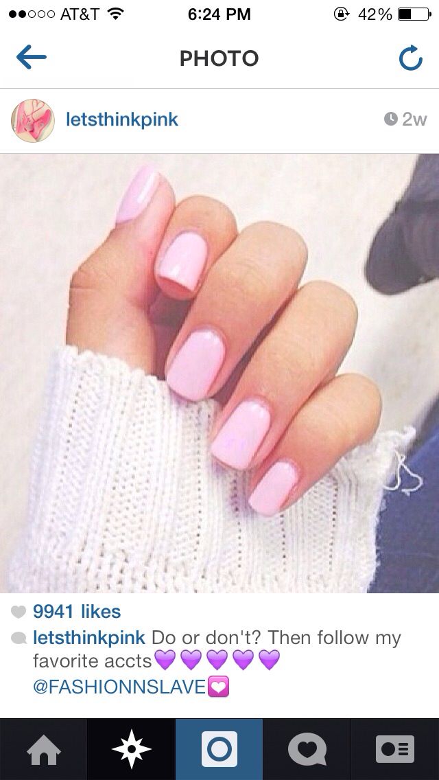 Light-Pink Nail Polish