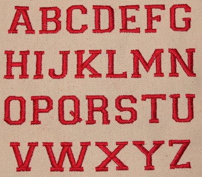 Machine Embroidery Sports Fonts
