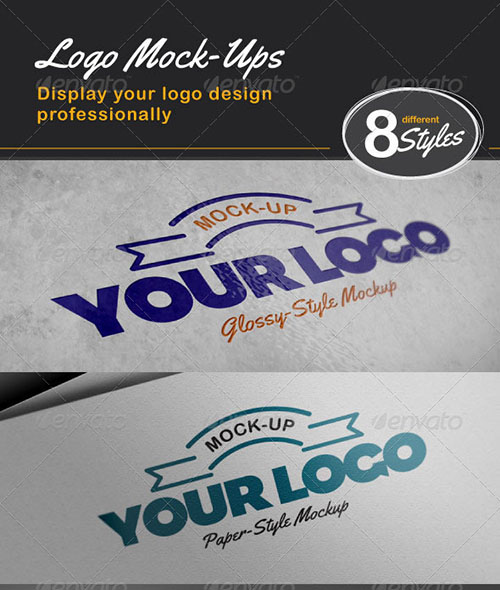 Mock Up PSD Logo Template