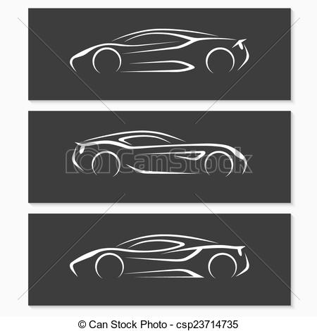 Modern Sport Car Clip Art