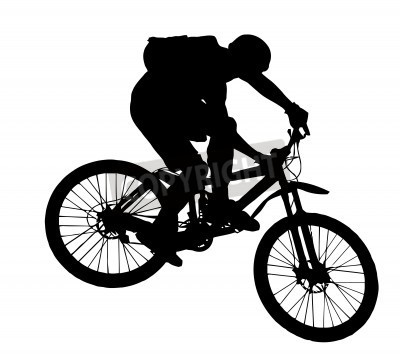 Mountain Bike Silhouette Clip Art