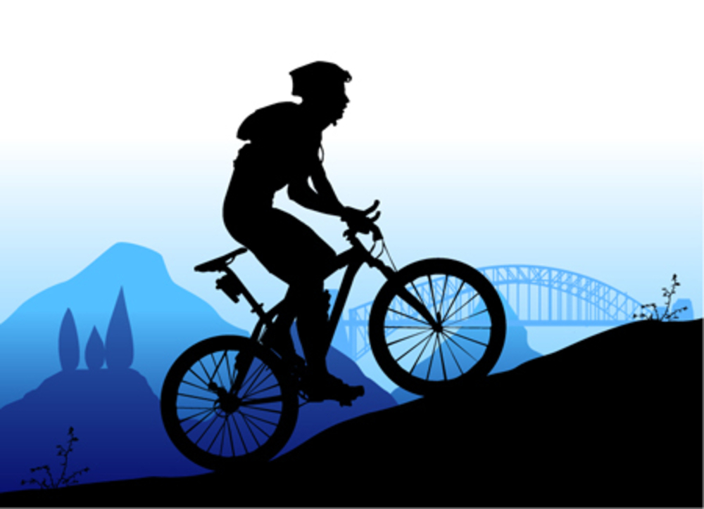 Mountain Biking Vector