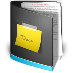 My Documents Folder Icon Black