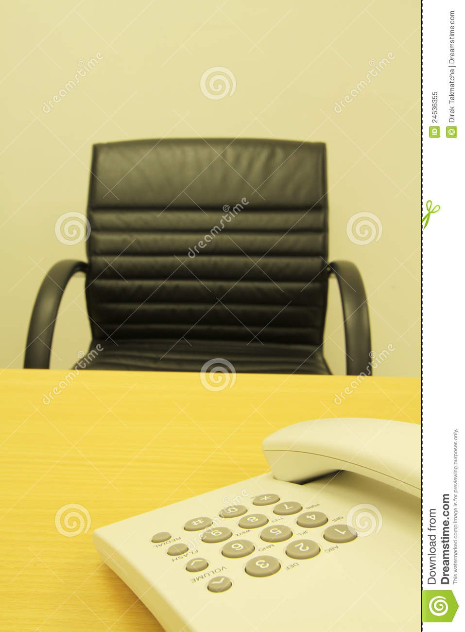 Office Desk On Phone