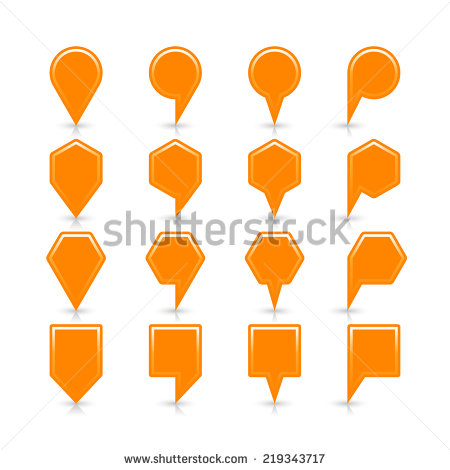 Orange Map Pin Icon