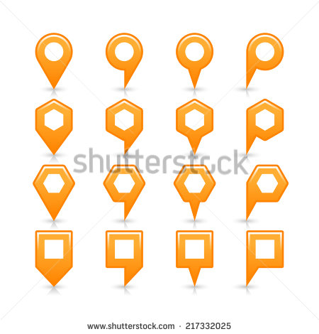 Orange Map Pin Icon