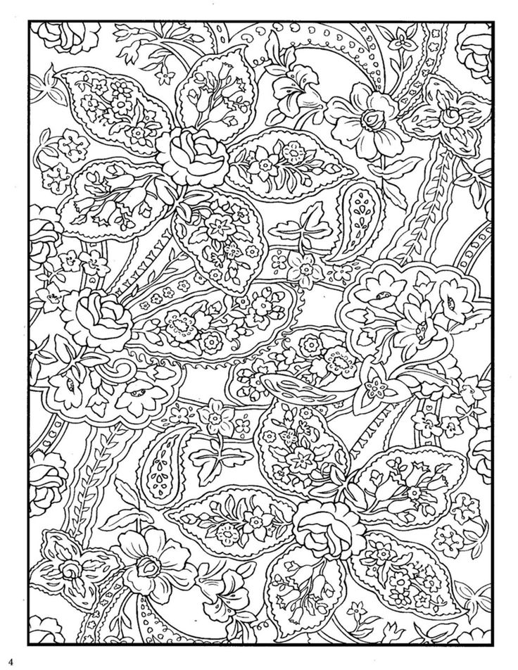 Paisley Design Coloring Books Paisley Design Coloring Books